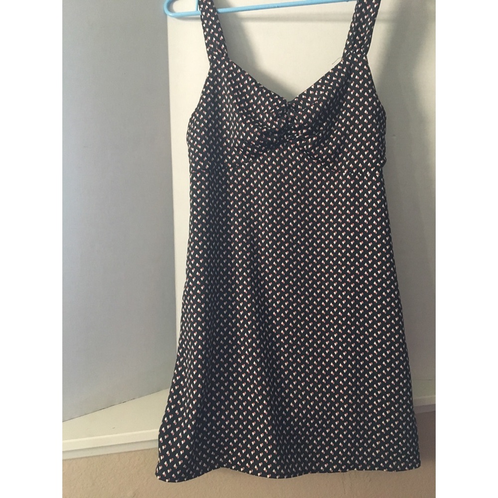 NWOT Emory park pink & white heart detailed dress